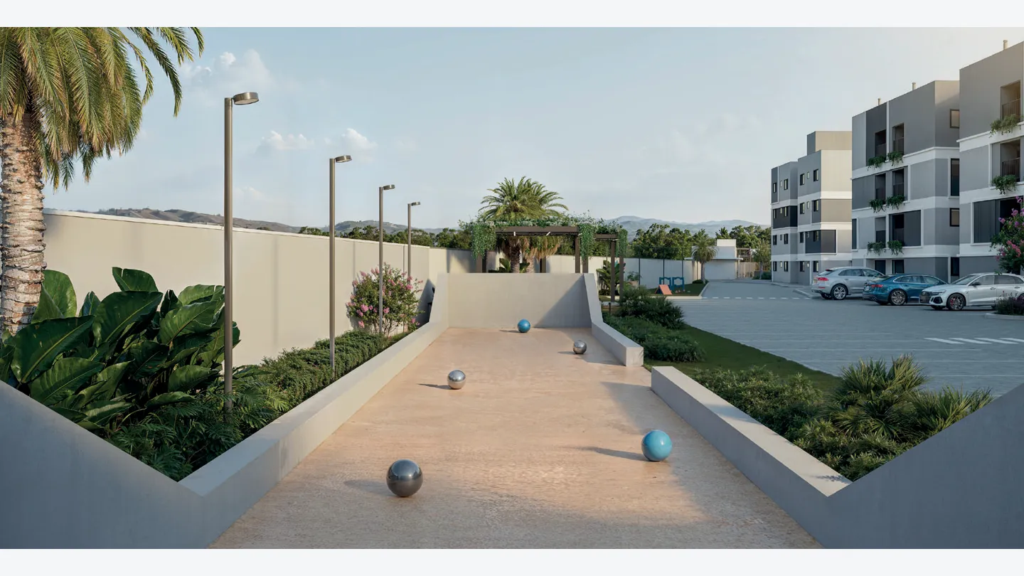 Imagem de cancha de bocha do Residencial Gonçalves.