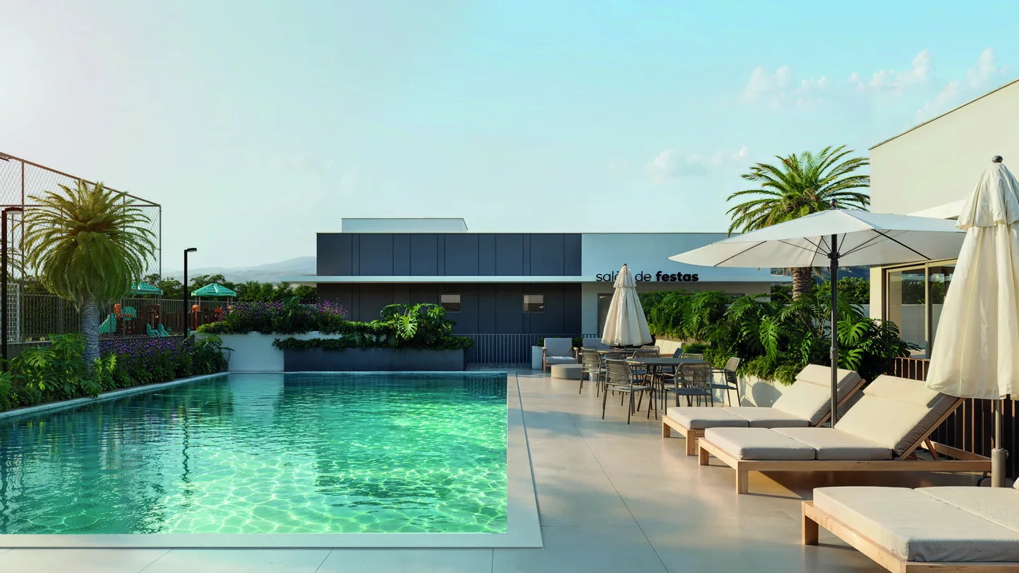 Imagem de piscina do Residencial Gonçalves.